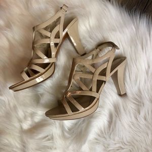 Naturalizer Nude Strapped Heels